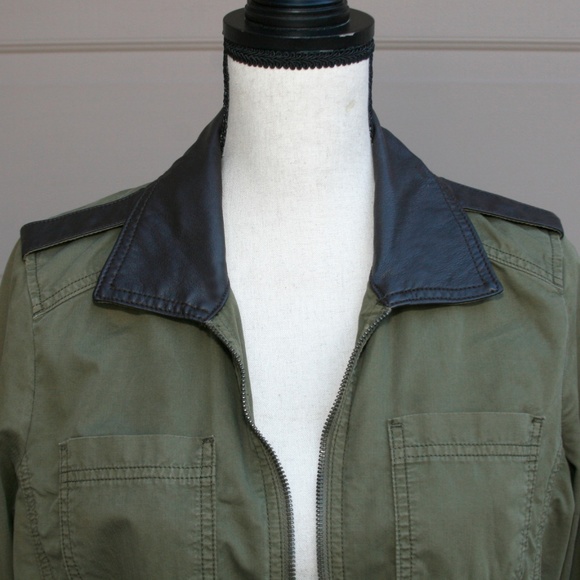 Lucky Brand Army Green Utility Jacket Medium - Picture 3 of 7